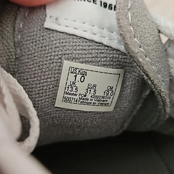 Vans Old Skool Ska-Hi Gray Suede Canvas Shoes Size 1 - Picture 9 of 9